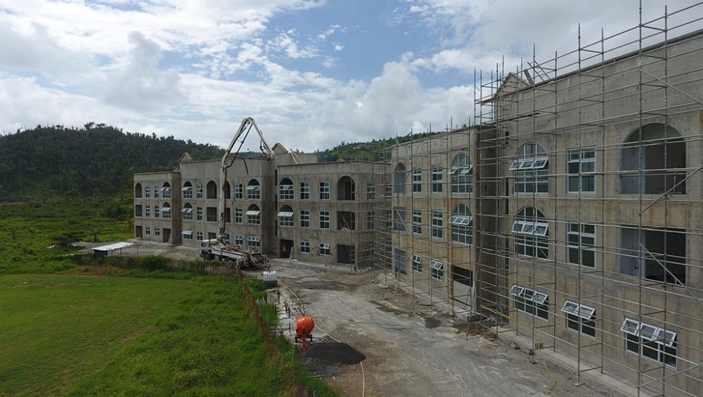 Site Progress of Castle Bruce Housing Project as of April 27, 2019